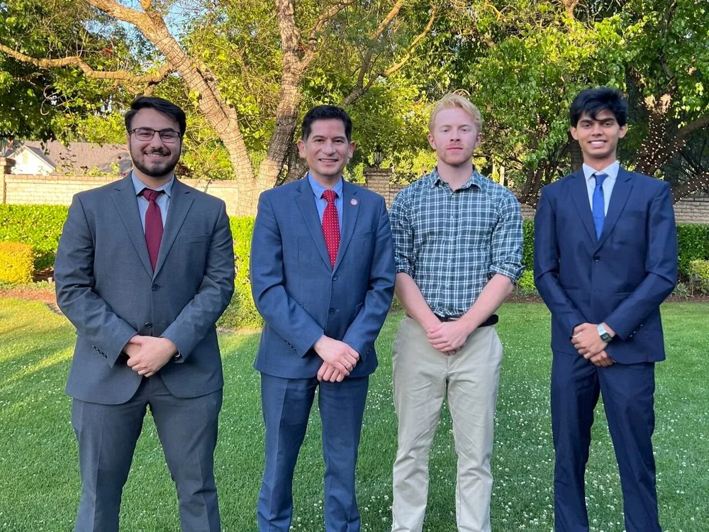  2025-26 ASI Elected officials, including Parker Hill (third from the left). 