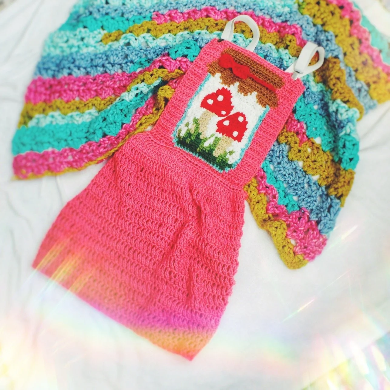 crochet overall dress pattern Pattern Round-Up: 18 Crochet Overalls & Rompers! PINK SHEEP DESIGN