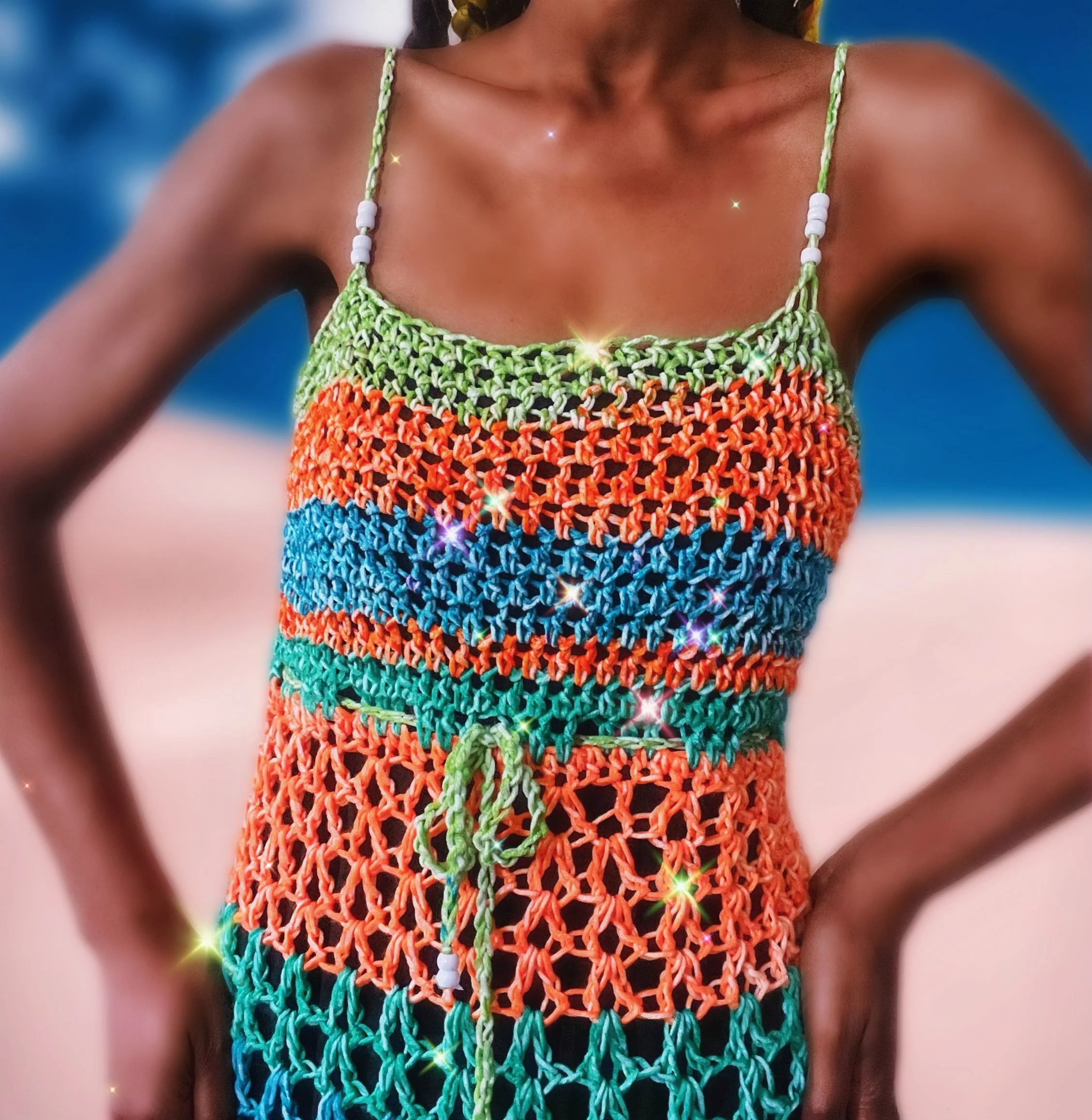 The Tarian Crochet Maxi Dress Digital Crochet Pattern. — The Dream Crochet