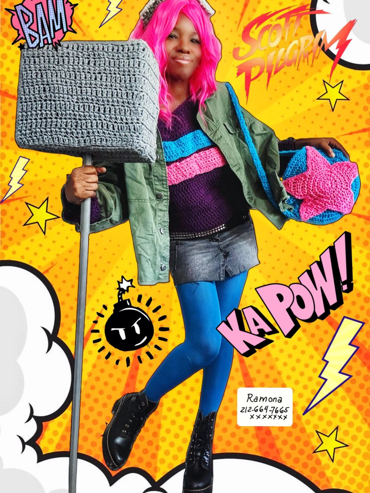 Ramona Flowers Crochet-Inspired Costume