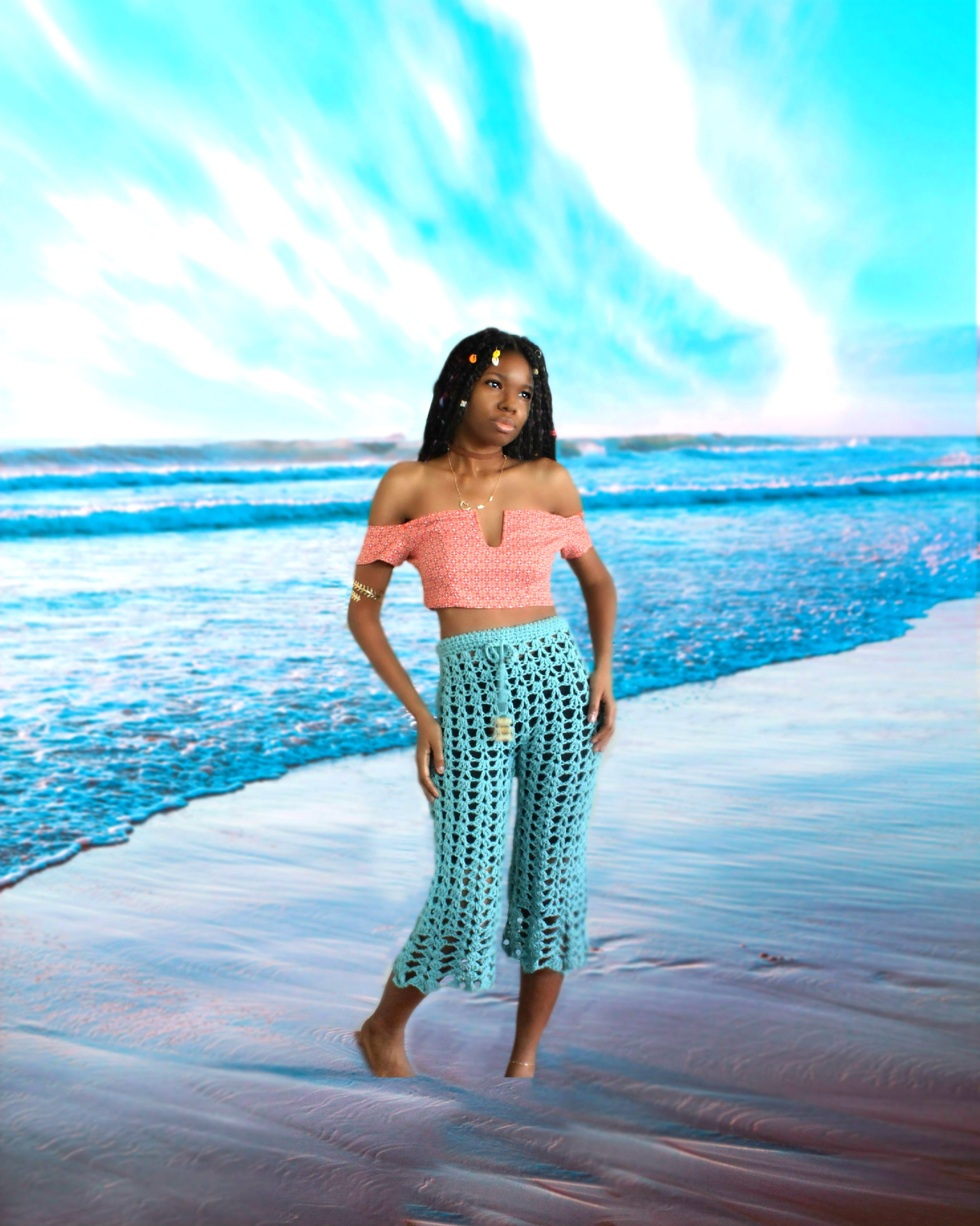 The Shells Crochet Pants. Digital Crochet Pattern. — The Dream Crochet