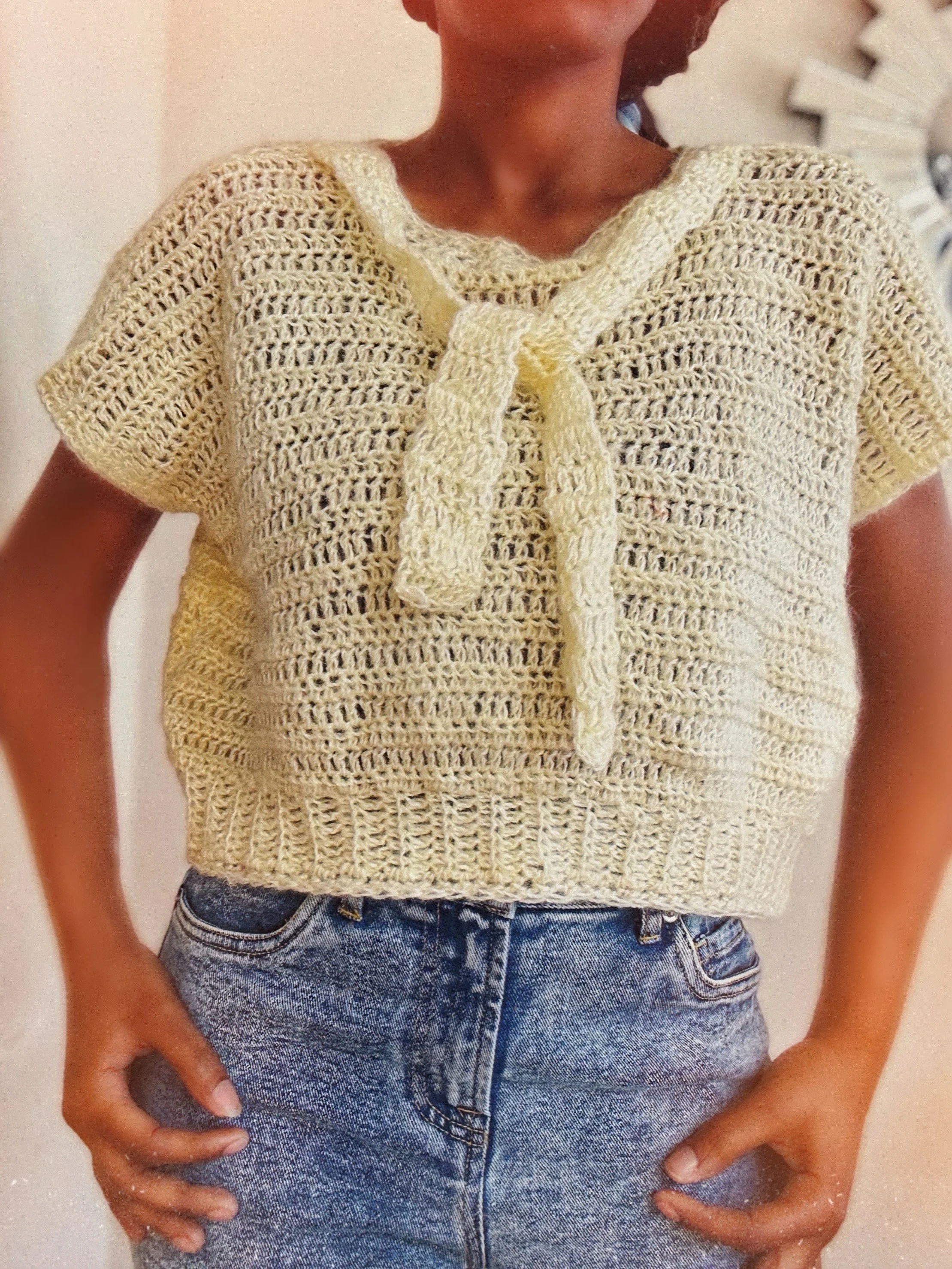The Abbey Crochet Top. Digital Crochet Pattern.