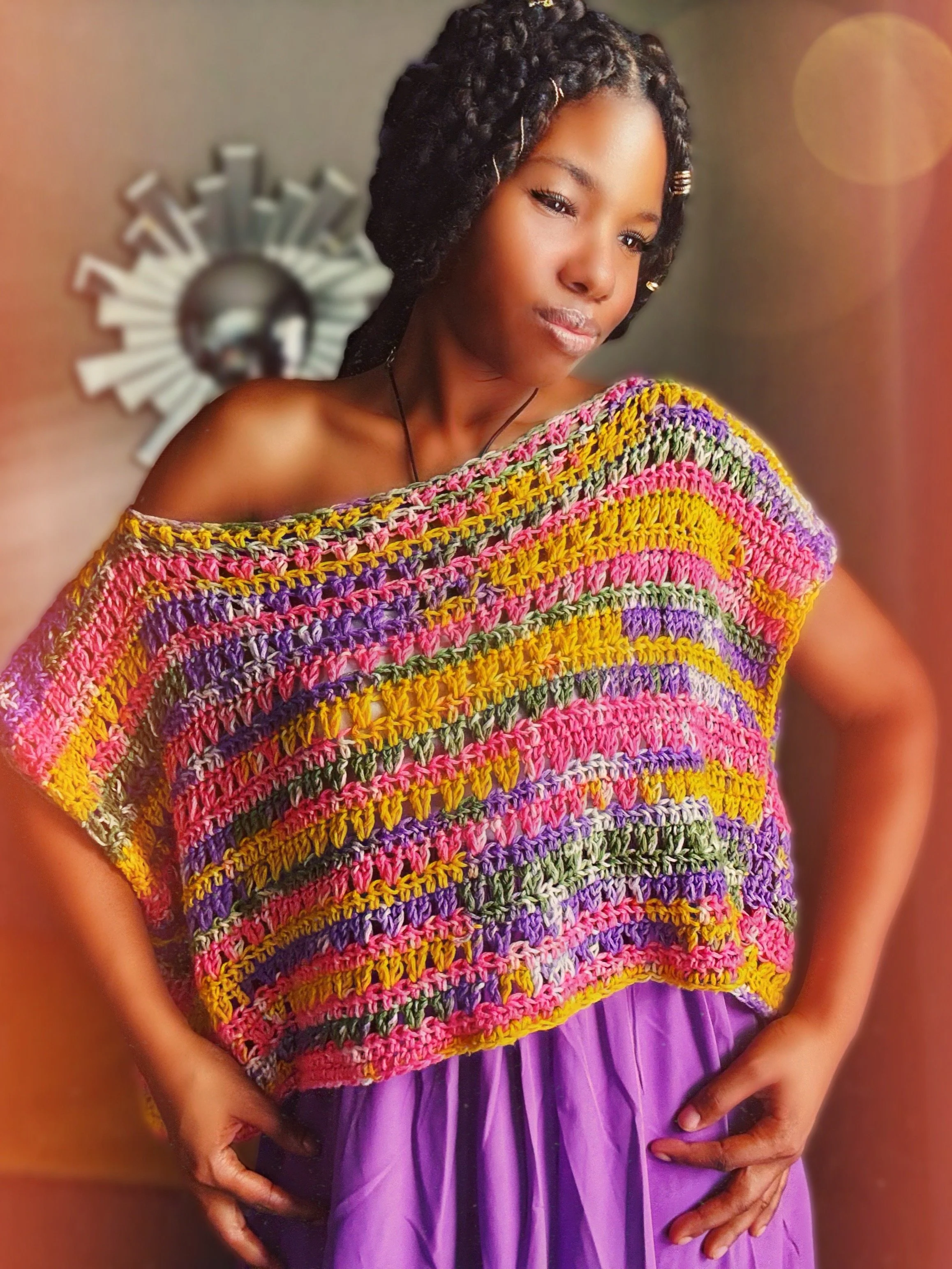 The Verelles Crochet Top. Digital Crochet Pattern.