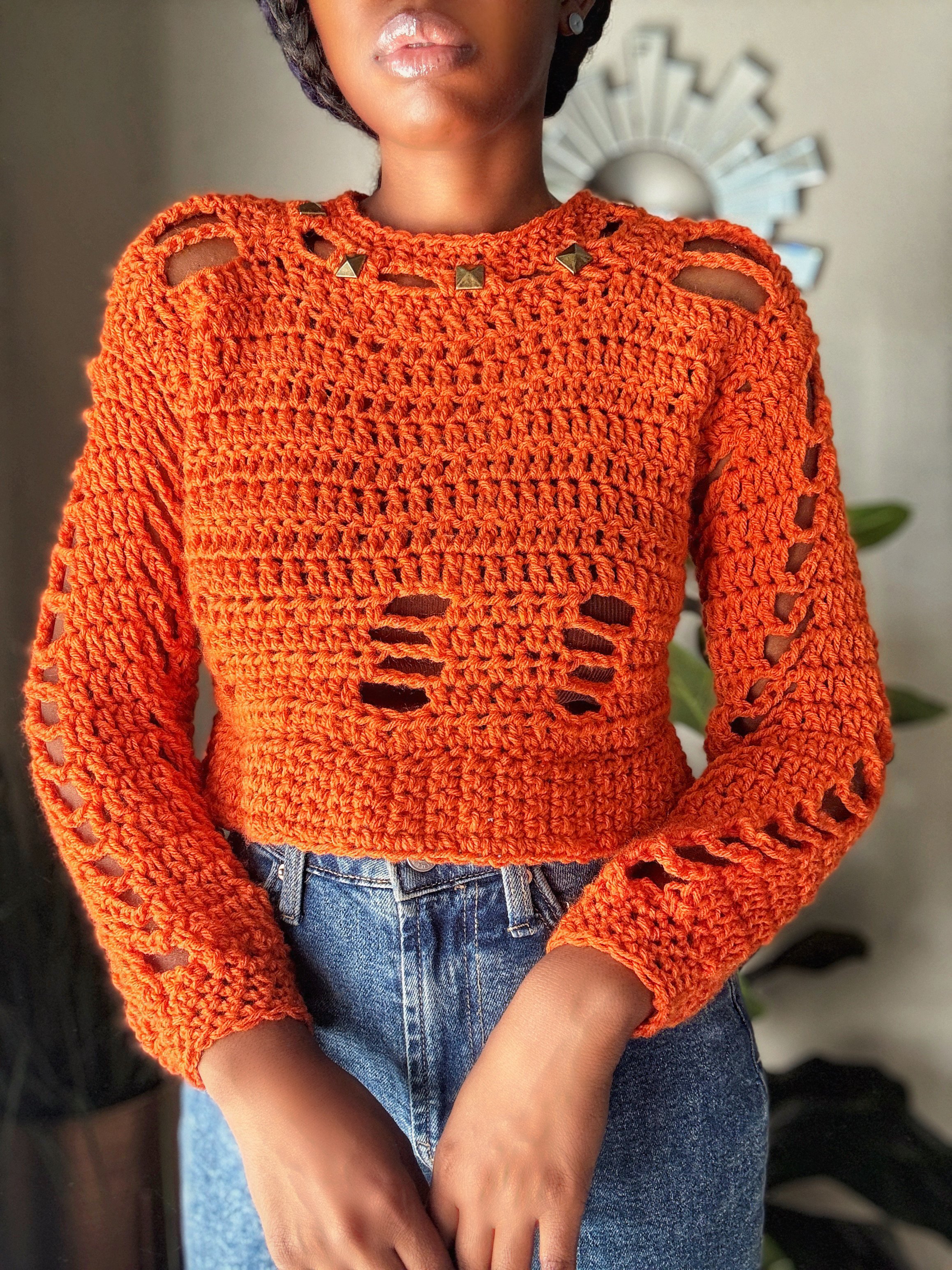 The Connections Crochet Sweater. Digital Crochet Pattern.