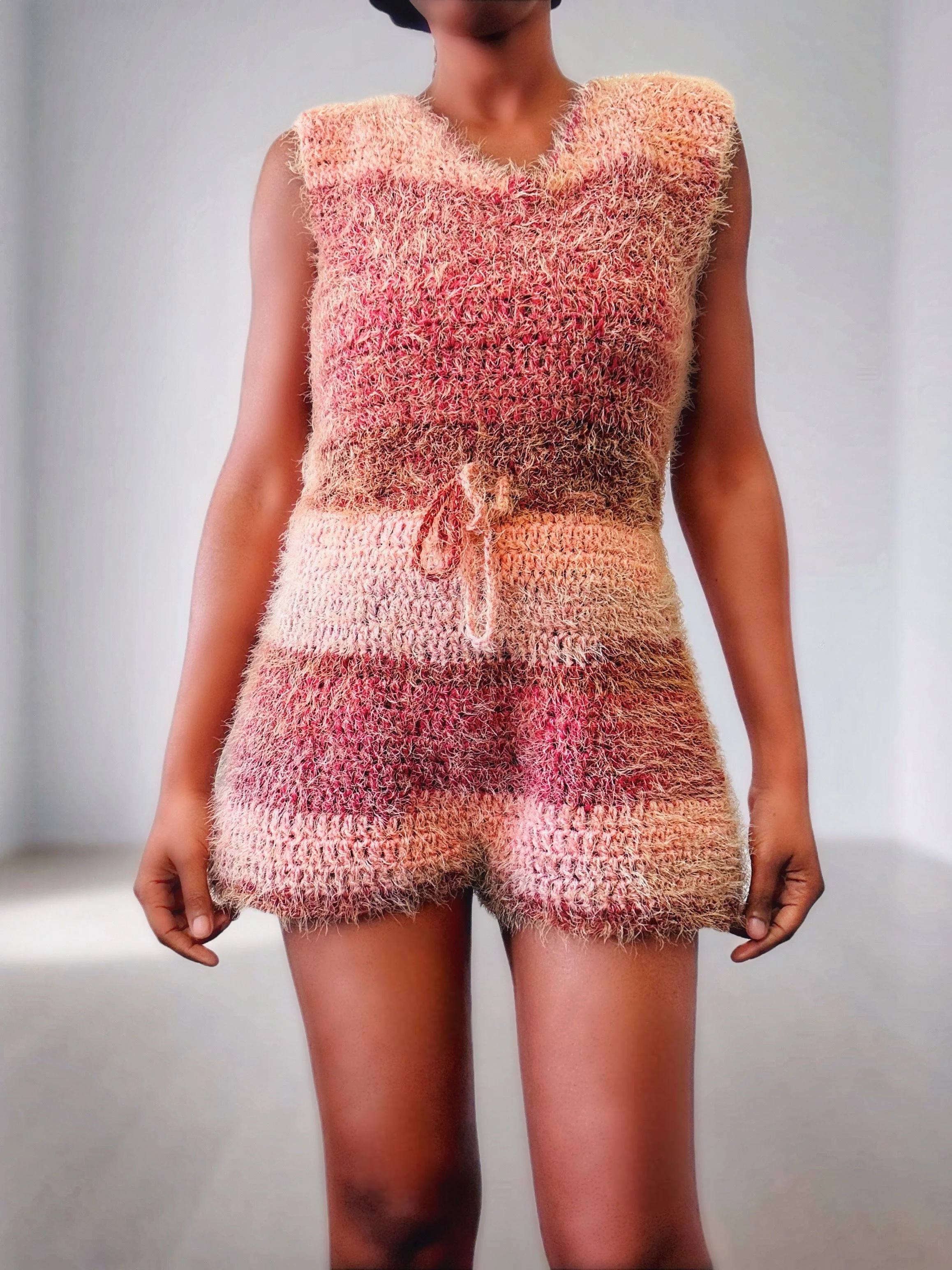 The Roomy Crochet Romper. Digital Crochet Pattern.