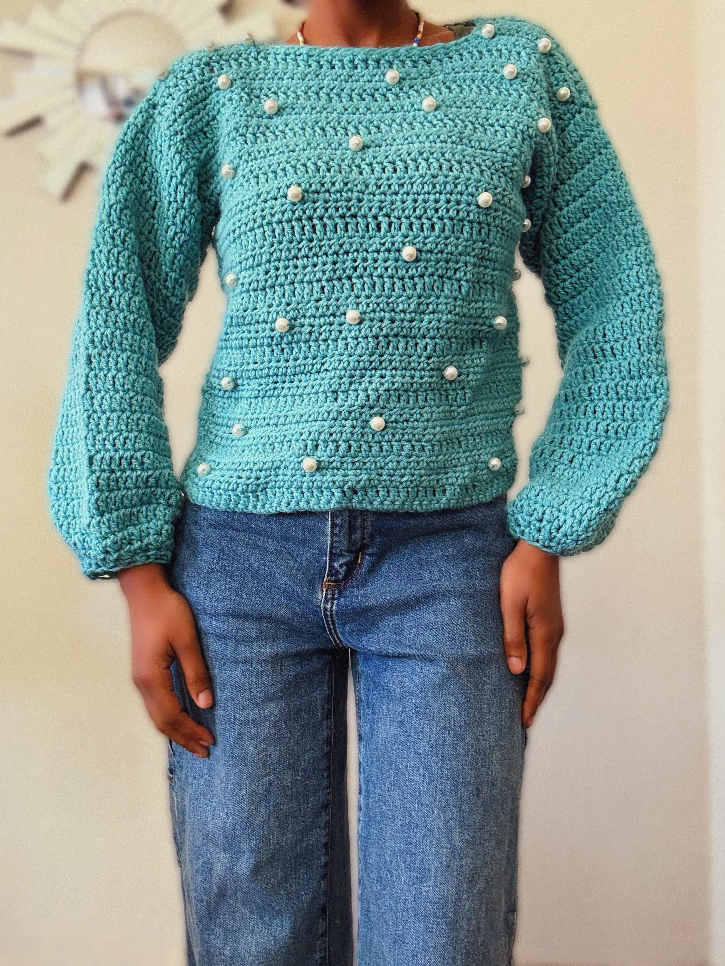 The Ataraxia Crochet Sweater. Digital Crochet Pattern.