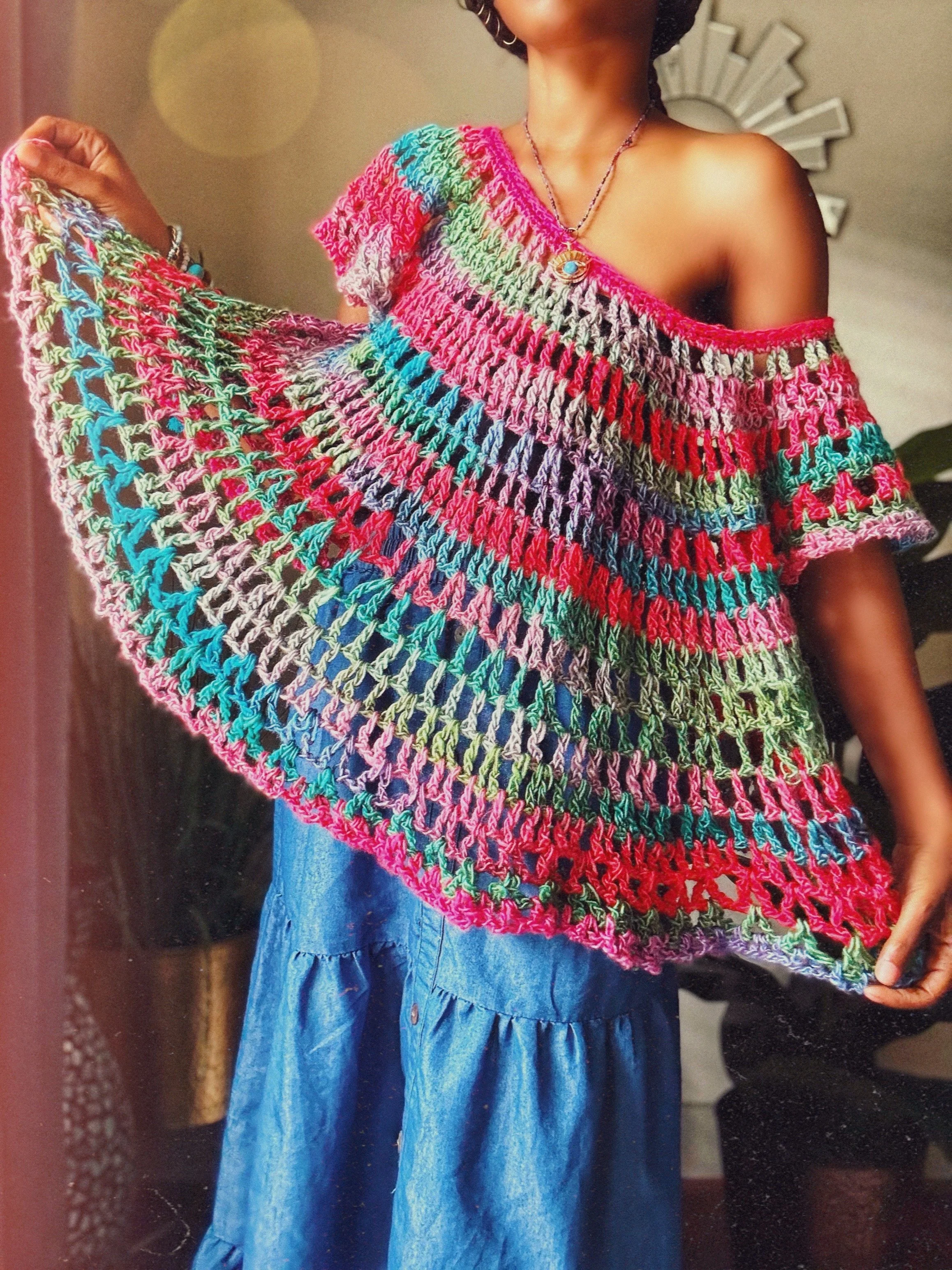 The Eiffel Rose Crochet Top. Digital Crochet Pattern.