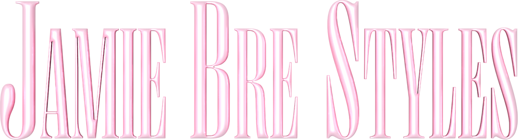 Pink neon sign reading "JAMIE BRE STYLES"