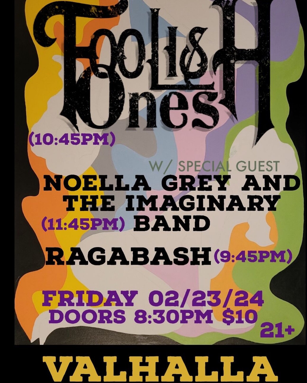 getting foolish with some new friends (real and imaginary) this friday 2/23 at @valhallatavern on red river! kick off the weekend right with us, @foolishonesatx, and @noellagreyandtheimaginaryband 🪷

#atx #austintexas #austinmusic #atxmusic #newmusi