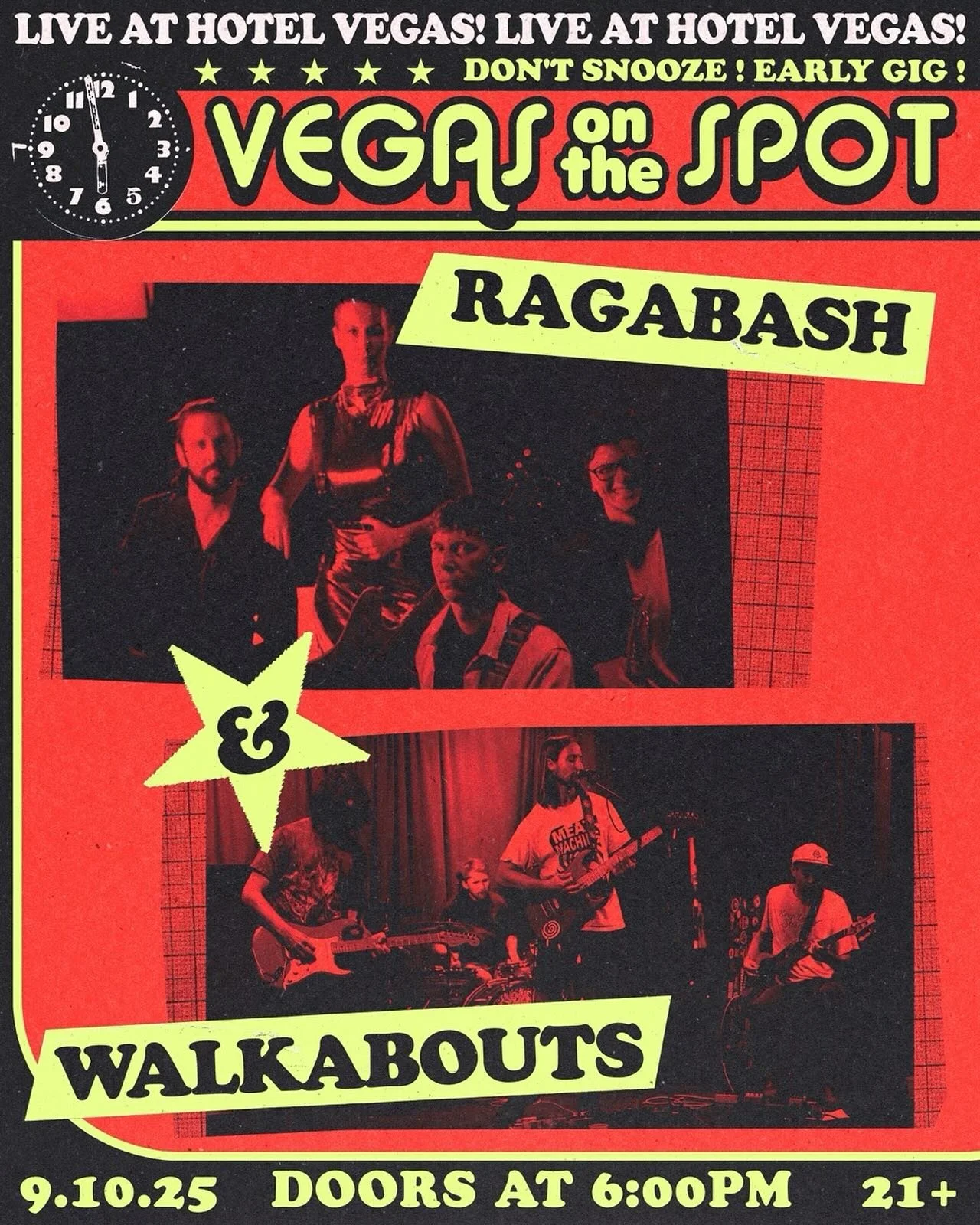 Early show next Wednesday at @hotelvegastexas with @walkaboutsss !