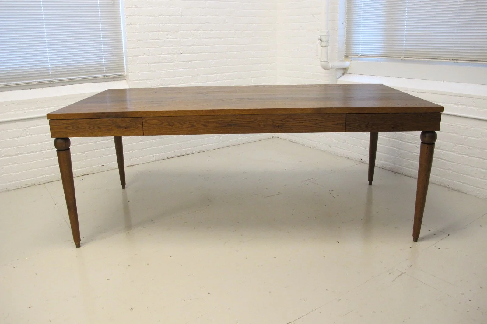 Reclaimed White Oak Partner's Desk