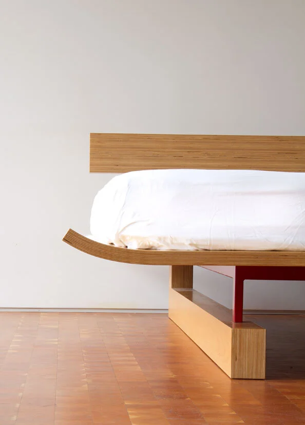 Maple Laminate Bed Detail