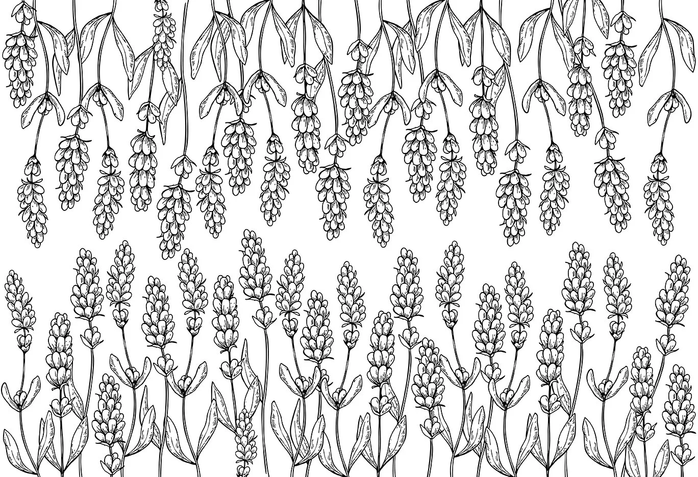 Underglaze Transfer - Just Lavender