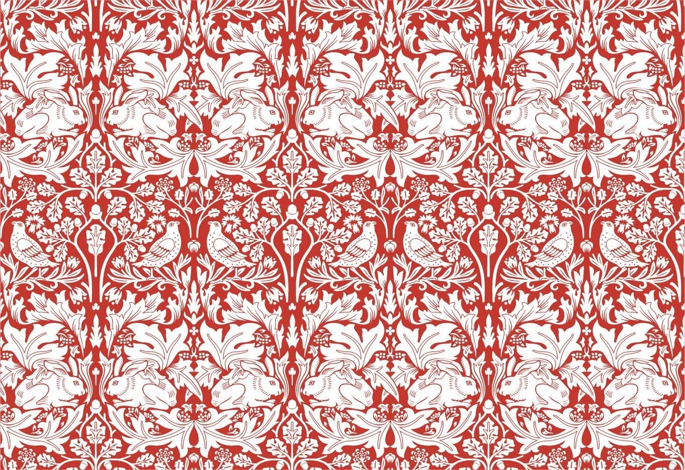 William Morris Brer Rabbit Red.jpg