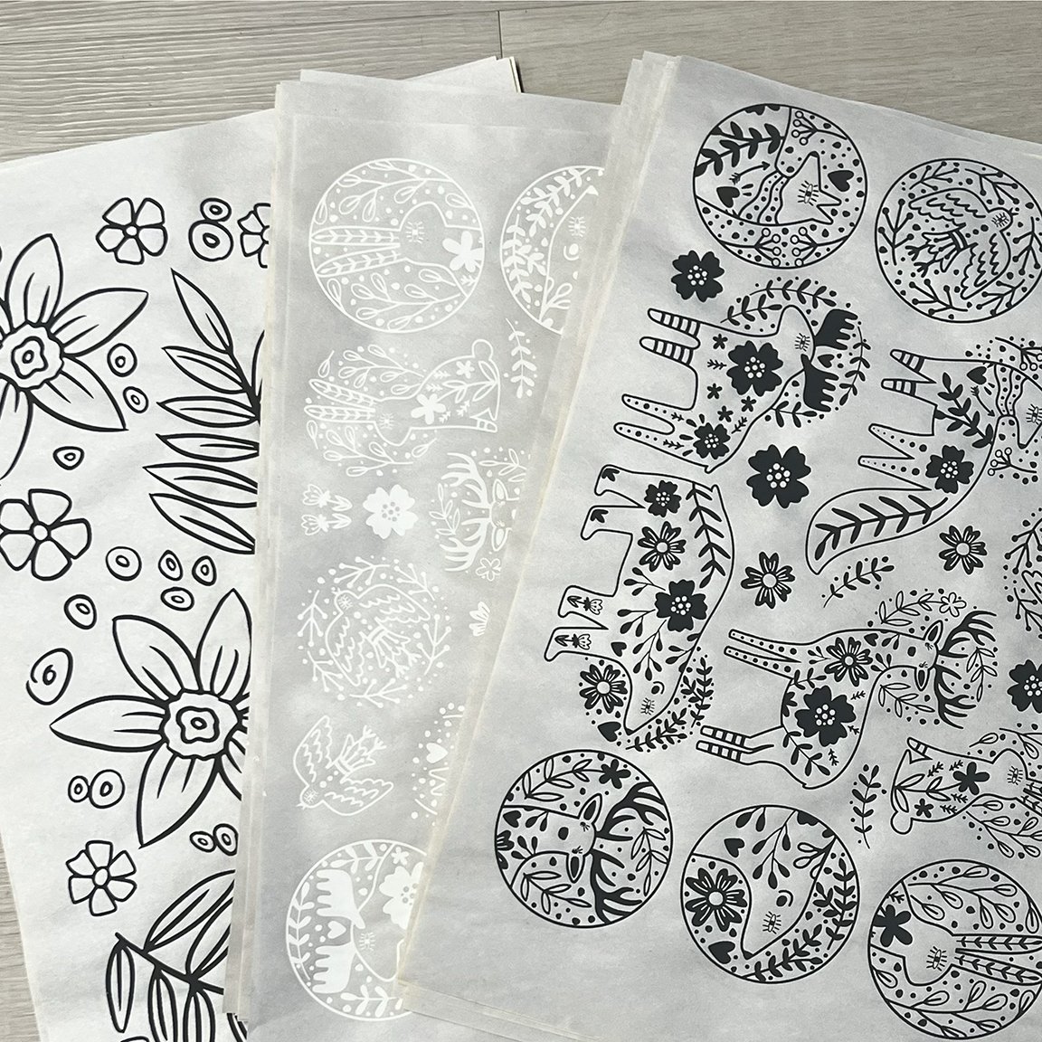 Newsprint Underglaze Transfers