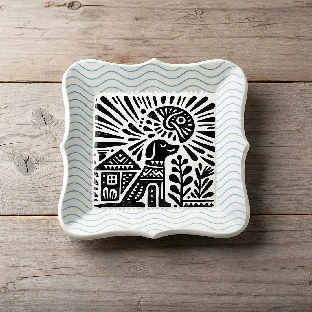 Watch me demo how to create this plate using transfers, rim templates and @gr.pottery.forms at ClayShareCon2026 this Saturday, February 21st at 12 PM EST.

To celebrate @clay_share&rsquo;s free online conference which begins today, enjoy a 15% off si