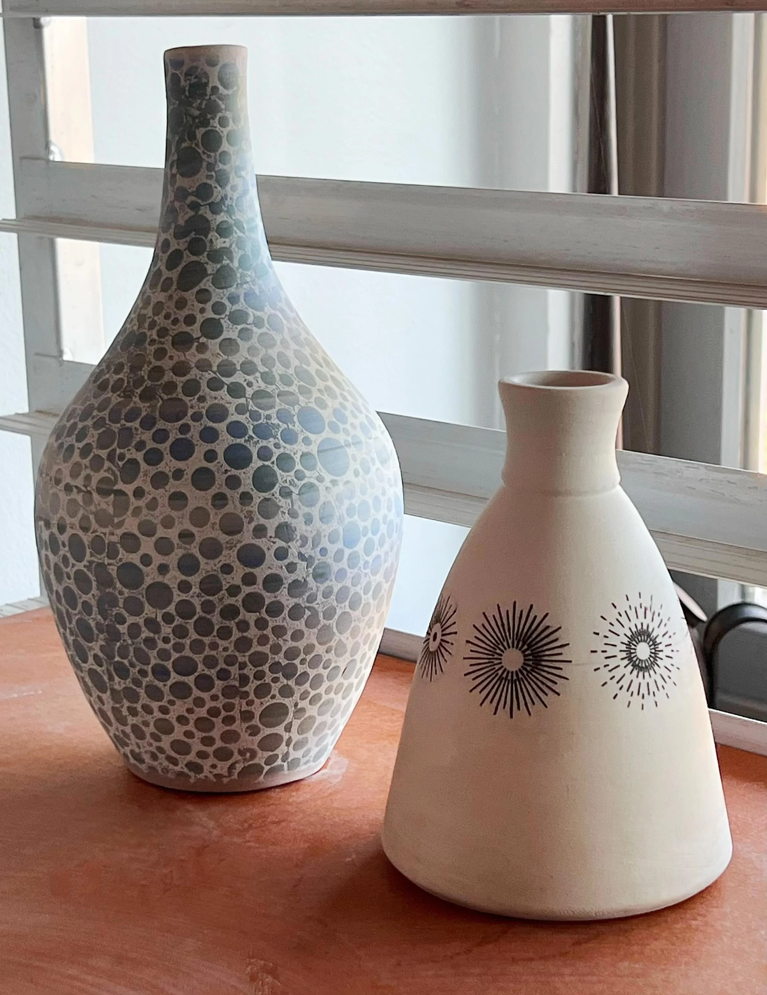 What&rsquo;s drying on my shelves right now. #underglazetransfers #ceramics #printonclay