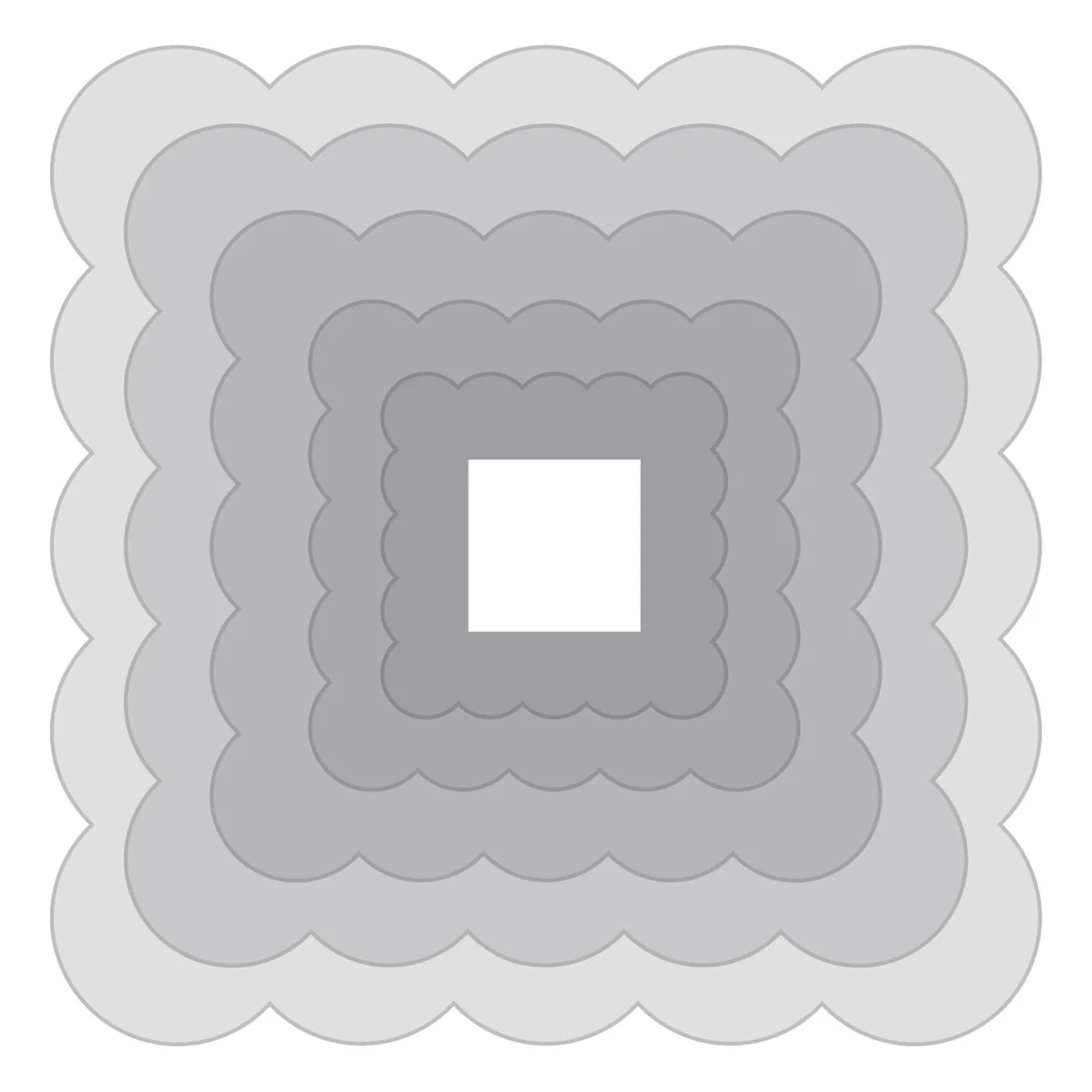 Square Scallop Rim Templates
