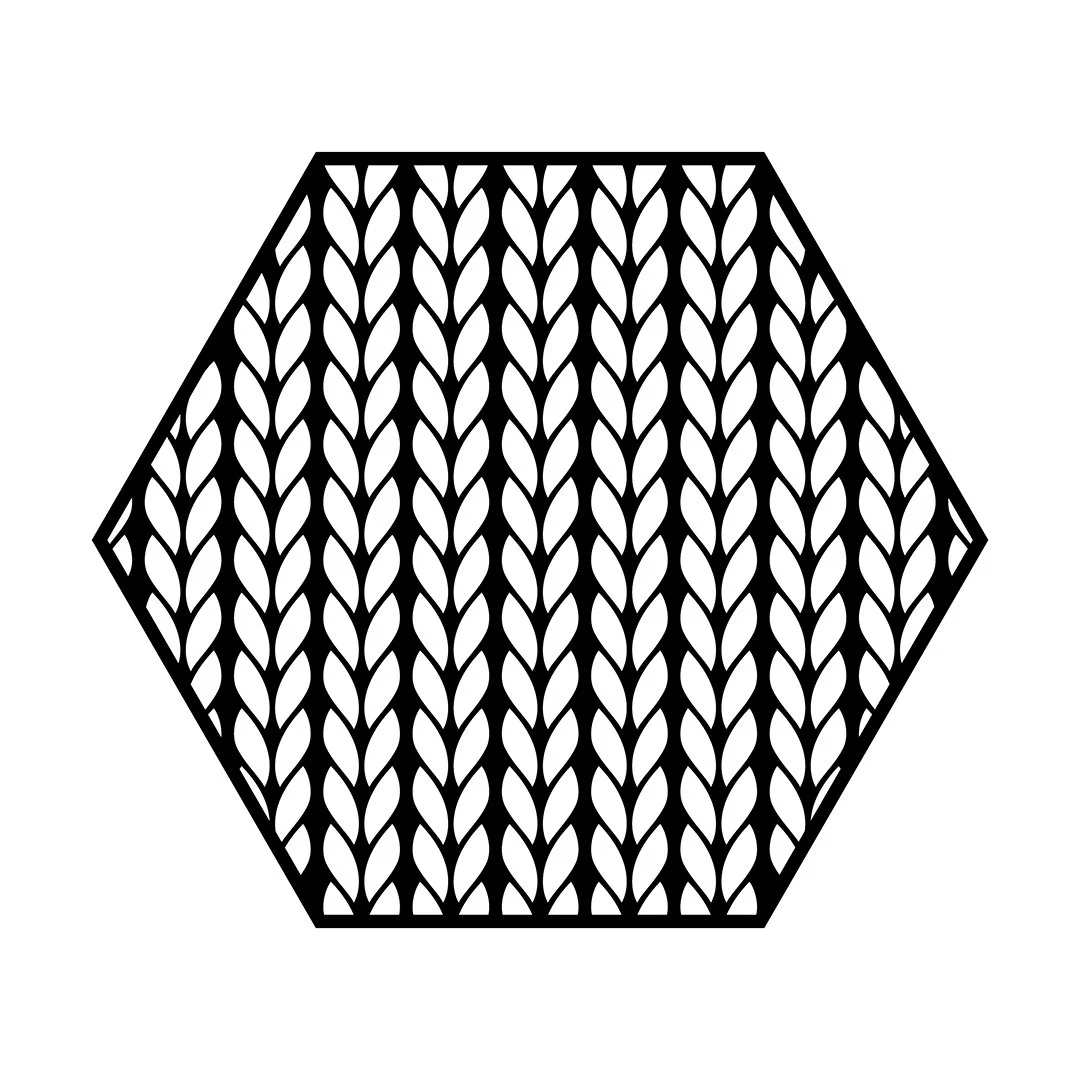 Stockinette Hexagon Stencils