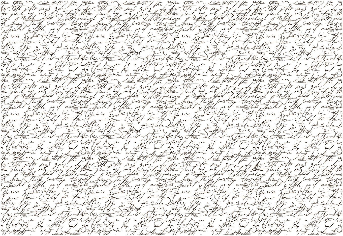 Underglaze Transfer - Scrolling Script