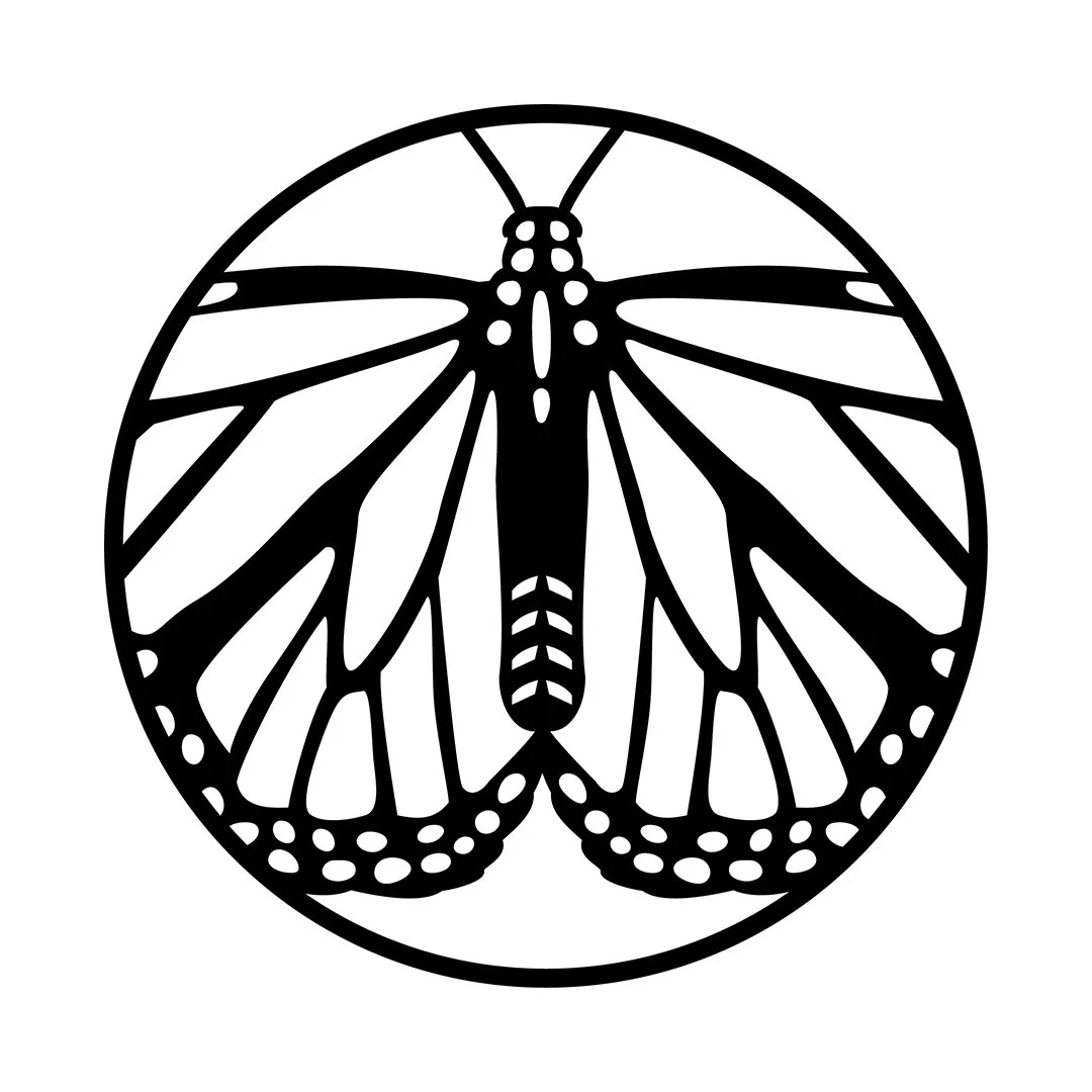 Butterfly Round Stencils