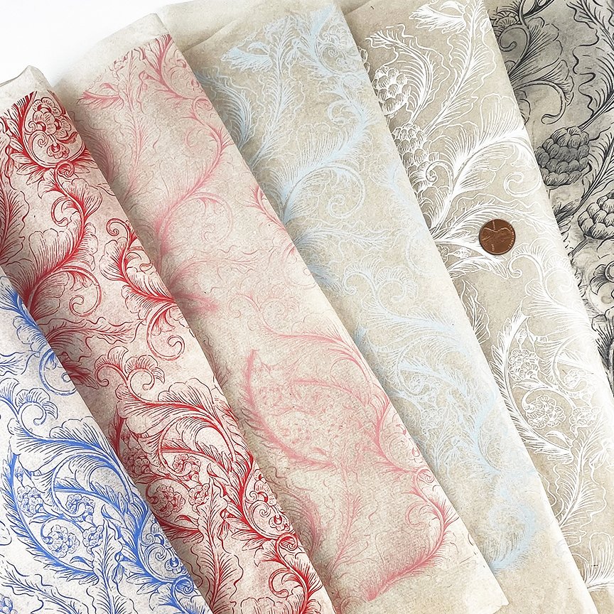 Underglaze Transfer - Venetian Wallpaper