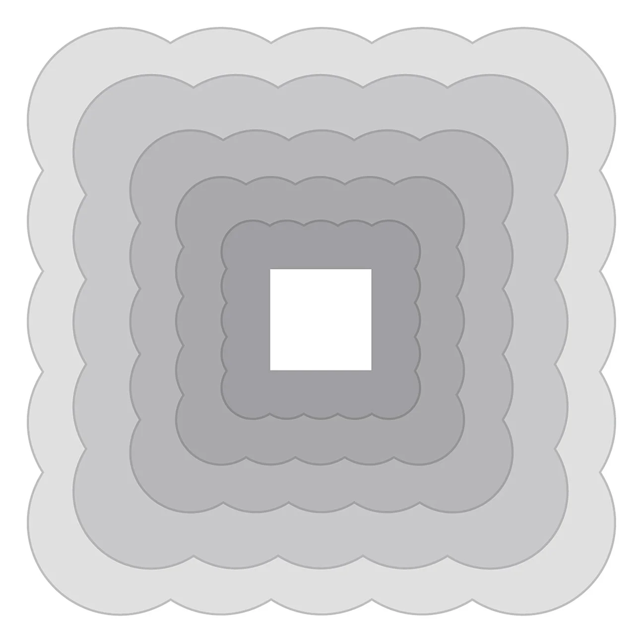 Square Shallow Scallop Rim Templates