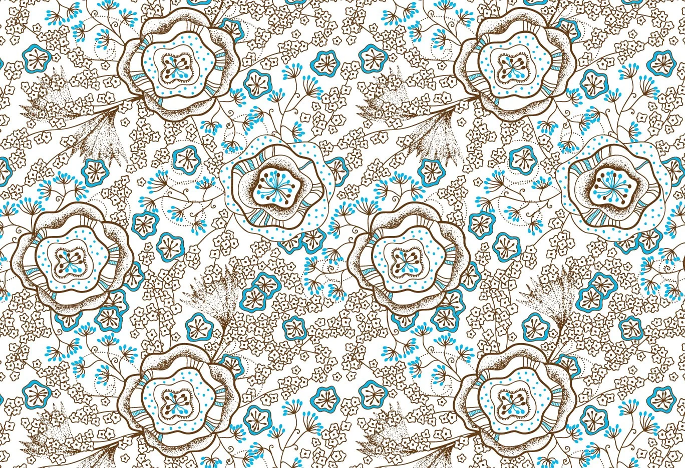 Underglaze Transfer - Groovy Flowers