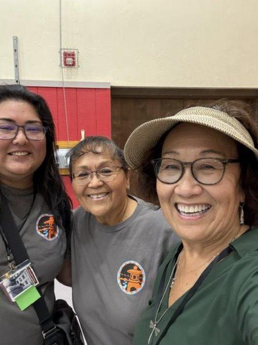 Poston Teacher Wilma McKenzie and Michelle Shinto. 
