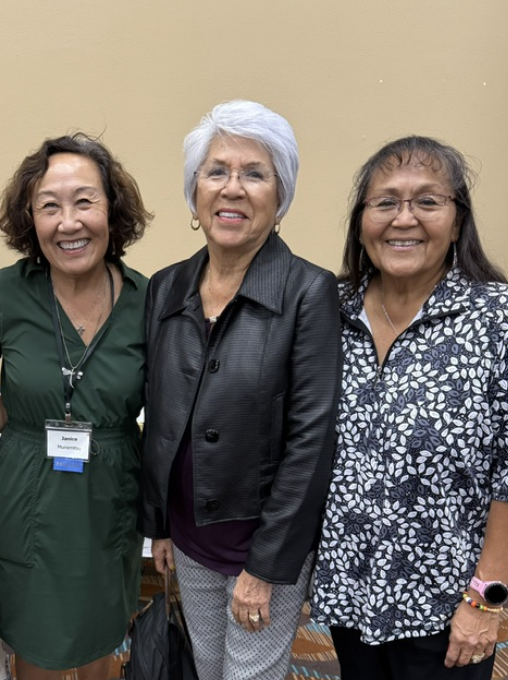 Colorado River Indian Tribe Chair Amelia Flores and Wilma McKenzie, my friends thru Poston! 