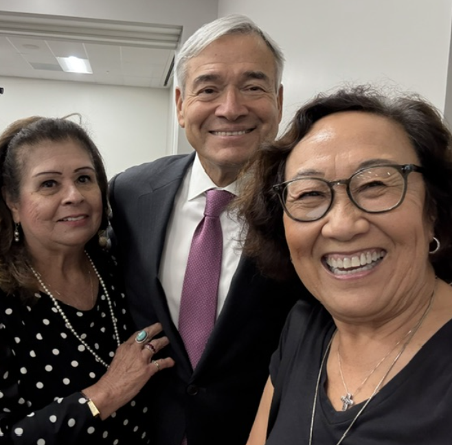 One of Mendez, et al Biggest Advocates, Ret. Judge and Mrs. Fred Aguirre, also a USC alum!  Fight ON! 