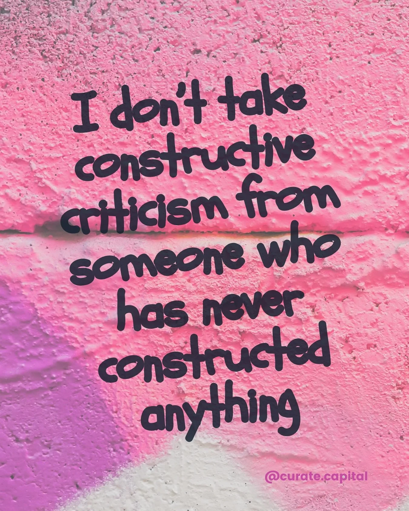&ldquo;I don&rsquo;t take constructive criticism from someone who&rsquo;s never constructed anything.&rdquo; 💬💯🔥

As a woman-led company helping our female founders build companies from the ground up, we hear a lot of opinions - from people who&rs