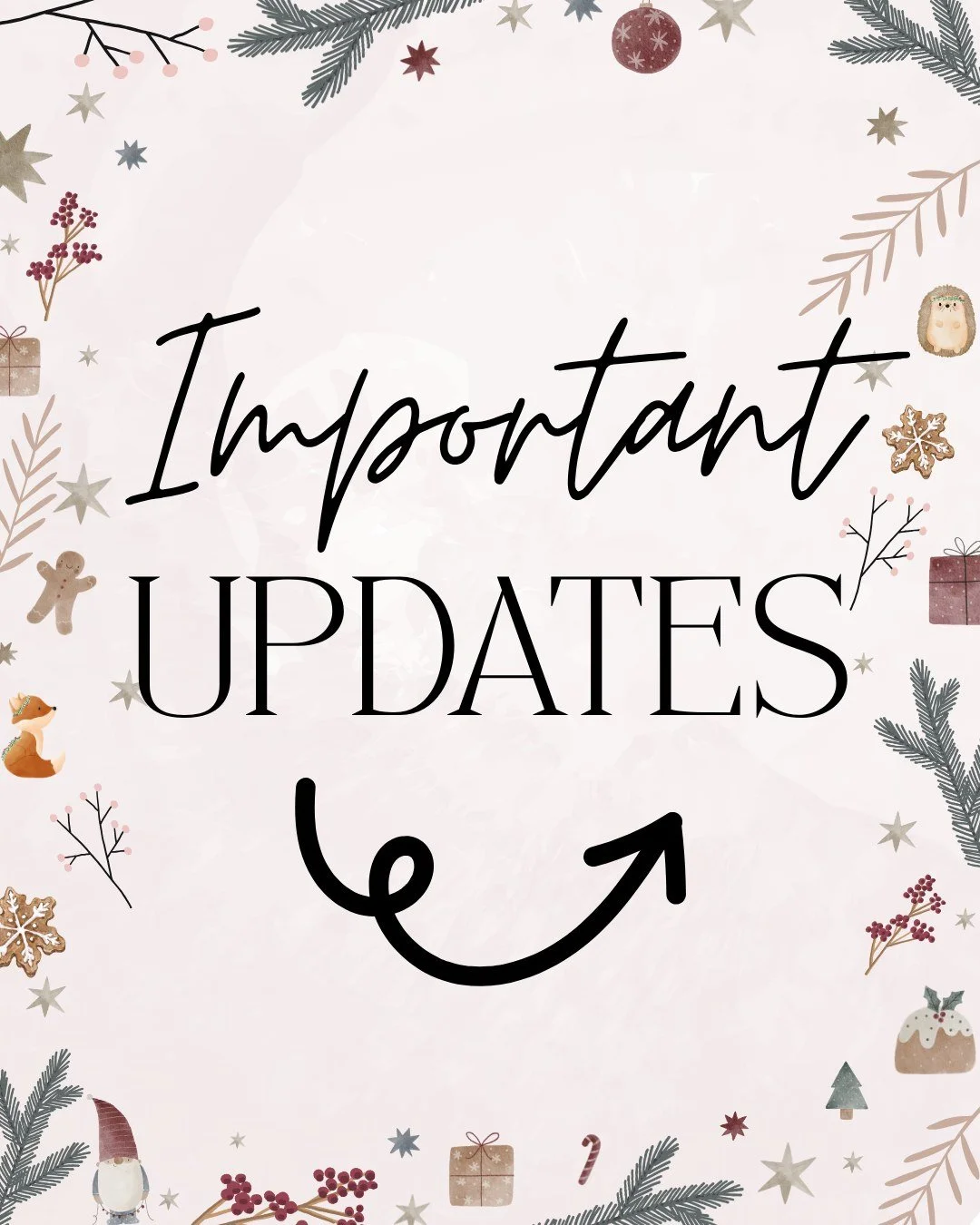 Here's the tldr:

💖 Last day to place orders you want to arrive in time for Christmas is Wednesday 17 December

💖 Pop-up shop at Invercargill Central: Friday 19th to Monday 22nd December

💖 Our online store will be temporarily closed for the durat