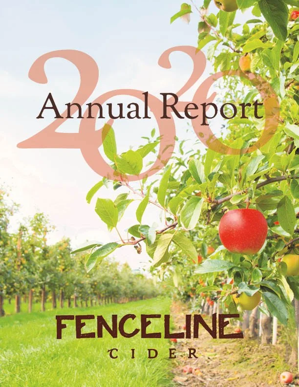 Fenceline Cider annual report cover

