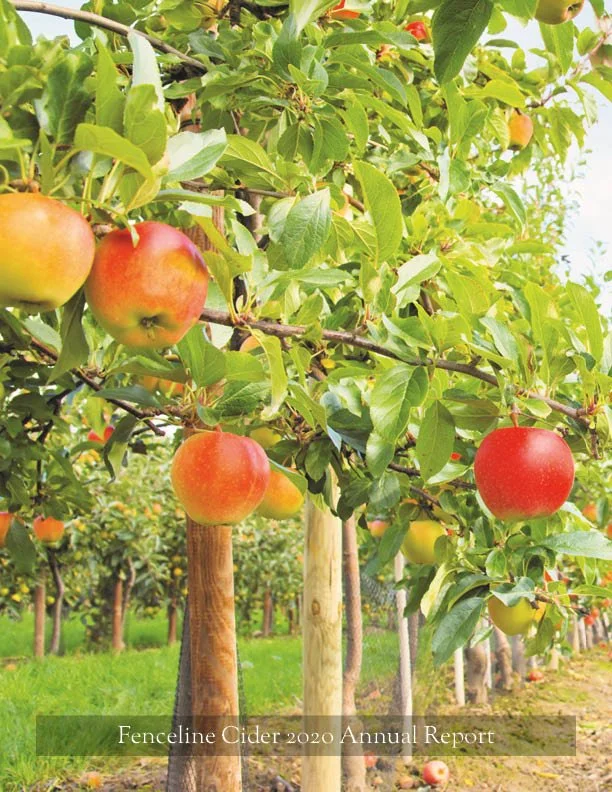 Fenceline Cider annual report back cover