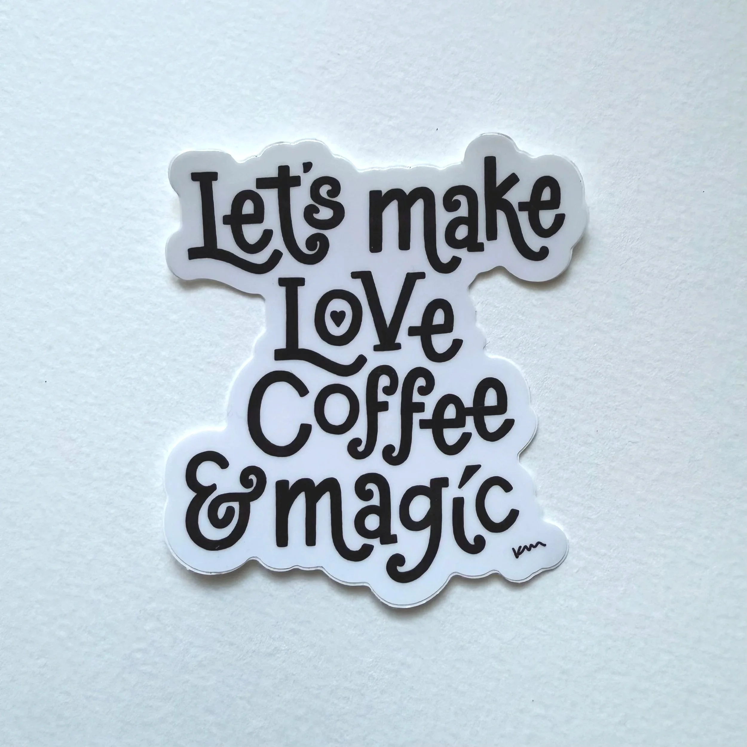 Love, Coffee, & Magic Sticker