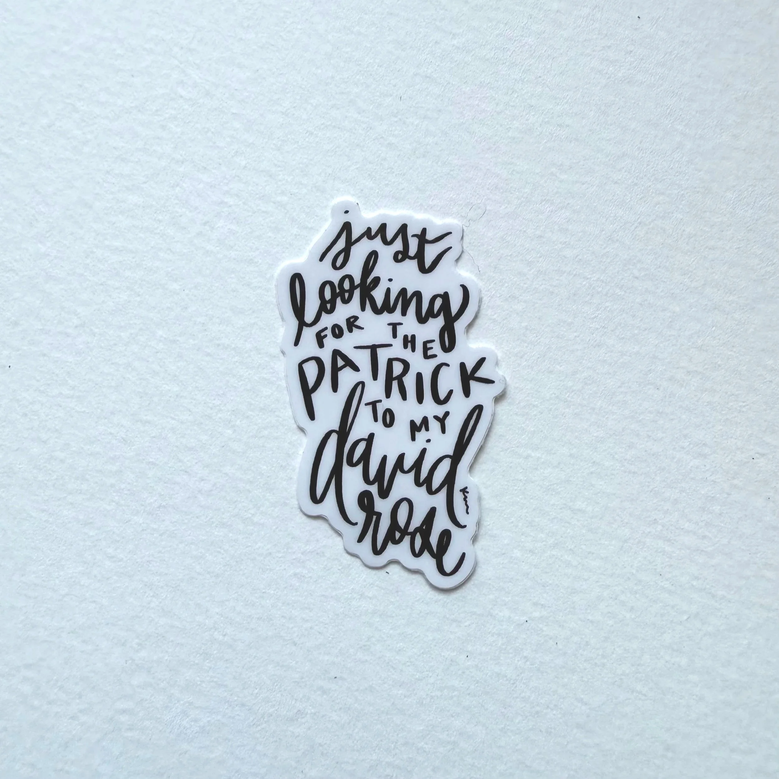 Patrick + David Rose Sticker