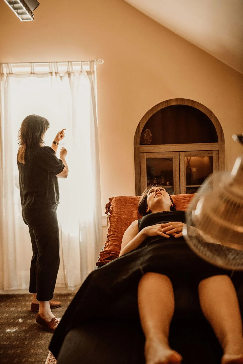 Micaela treats a patient at Raku Acupuncture in Doylestown, Bucks County, PA