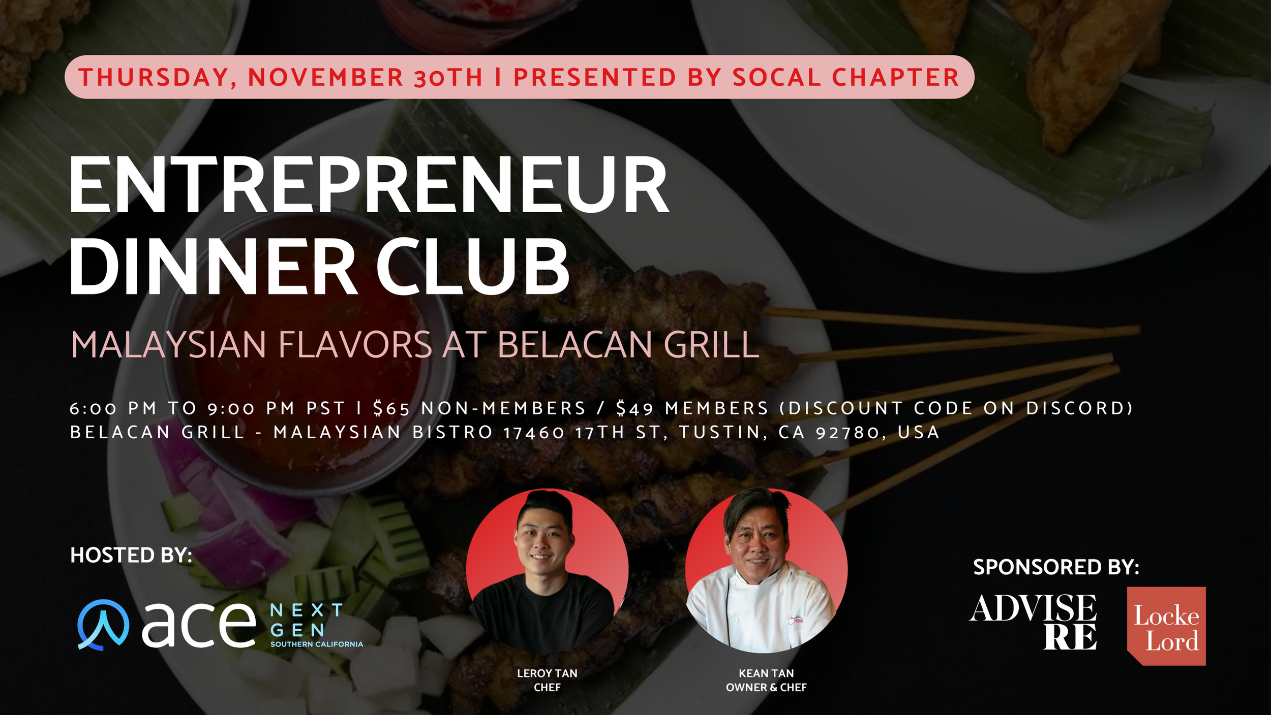 SoCal Chapter EDC - Malaysian Flavors at Belacan Grill