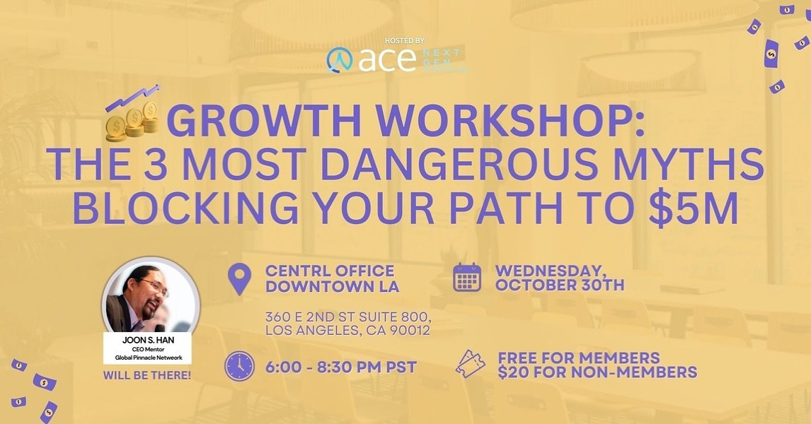 New event!

We all know that being an entrepreneur is not a typical path in life. Even more so, being wildly successful is even more rare so it&rsquo;s important to separate out fact from fiction in our journeys to success. Standing in our way are th
