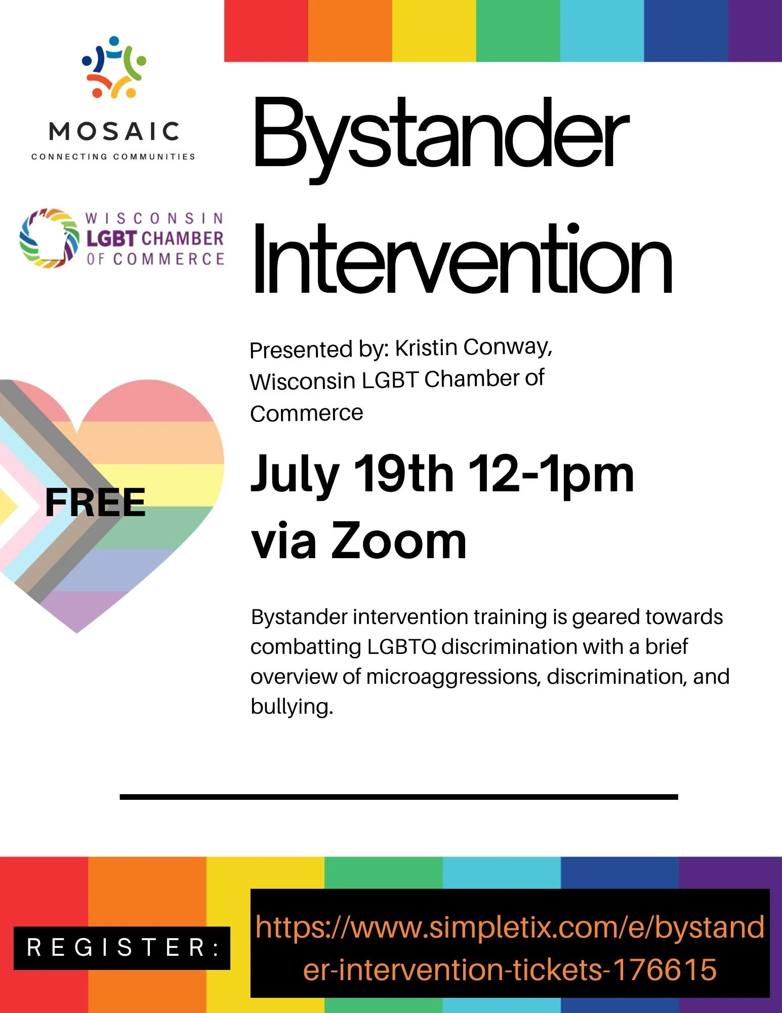 Bystander Intervention — MOSAIC of North Central Wisconsin