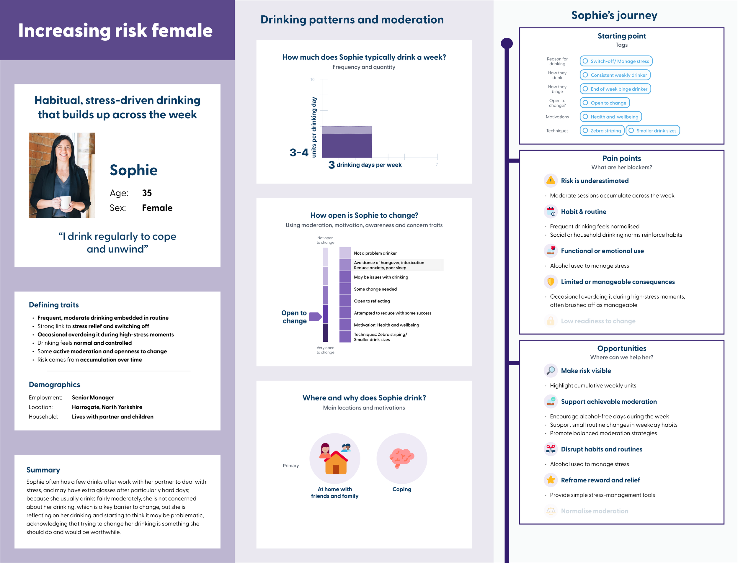 Increasing Risk Female A4 landscape persona