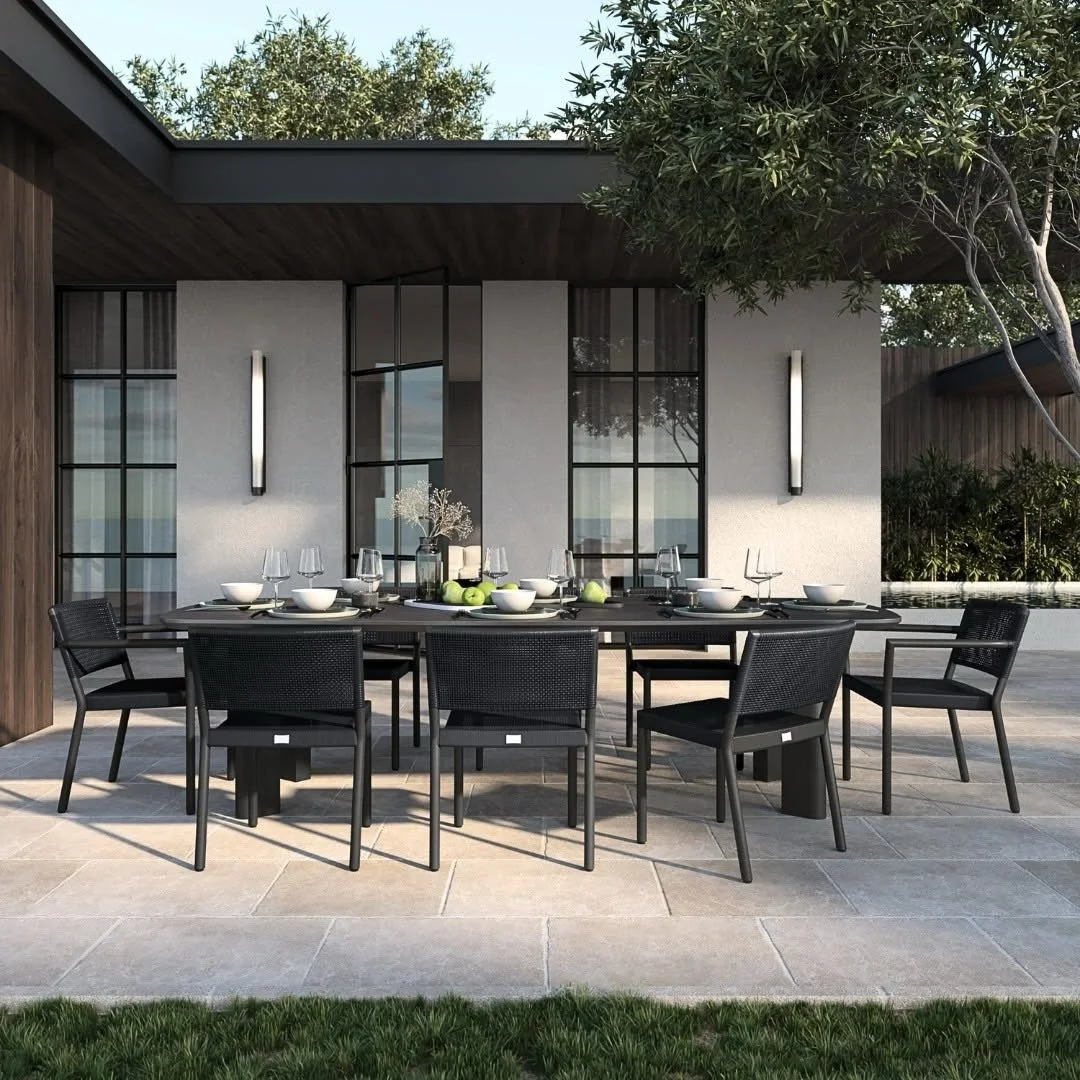 The New 108&rdquo; Bellino top by @ebel.inc is offered in three colors and pairs beautifully with the Forano table base. 

AND @ebel.inc is included in our Annual Outdoor Sale! Take an additional 10% OFF Designer Net Pricing through April 15th

Avail