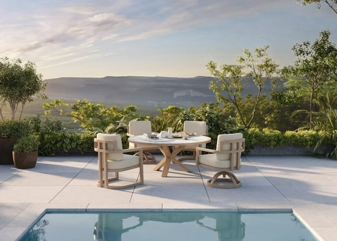 The Gala Collection brings a design-forward presence to your patio, blending traditional hand-finishing with a contemporary silhouette. Experience the weighted comfort and soft curves that make this @castelleluxury collection a centerpiece for relaxa