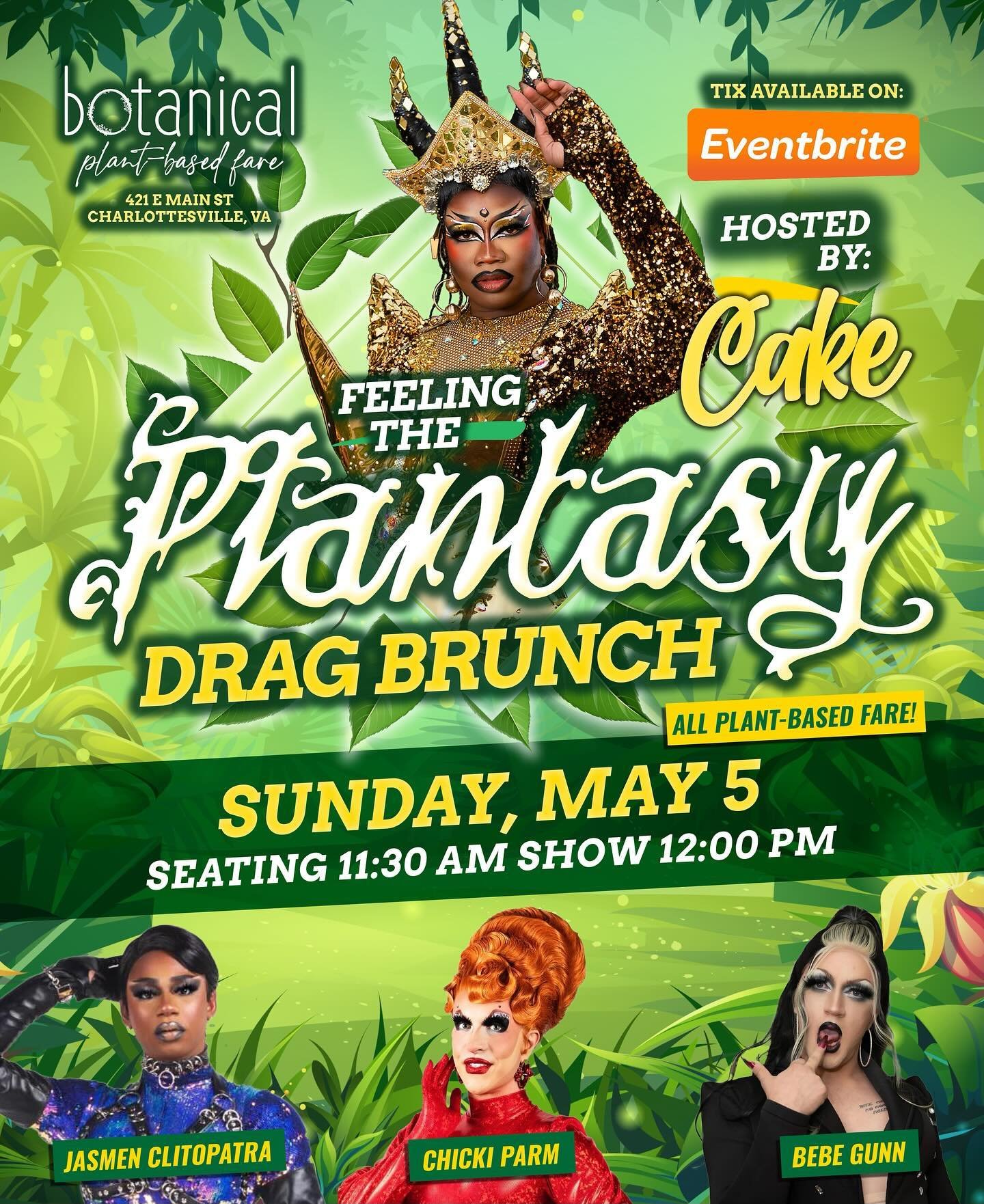 Our drag brunch is back, the ticket link is on our page, and we are ready to have a party! Get tickets while you can. 😉