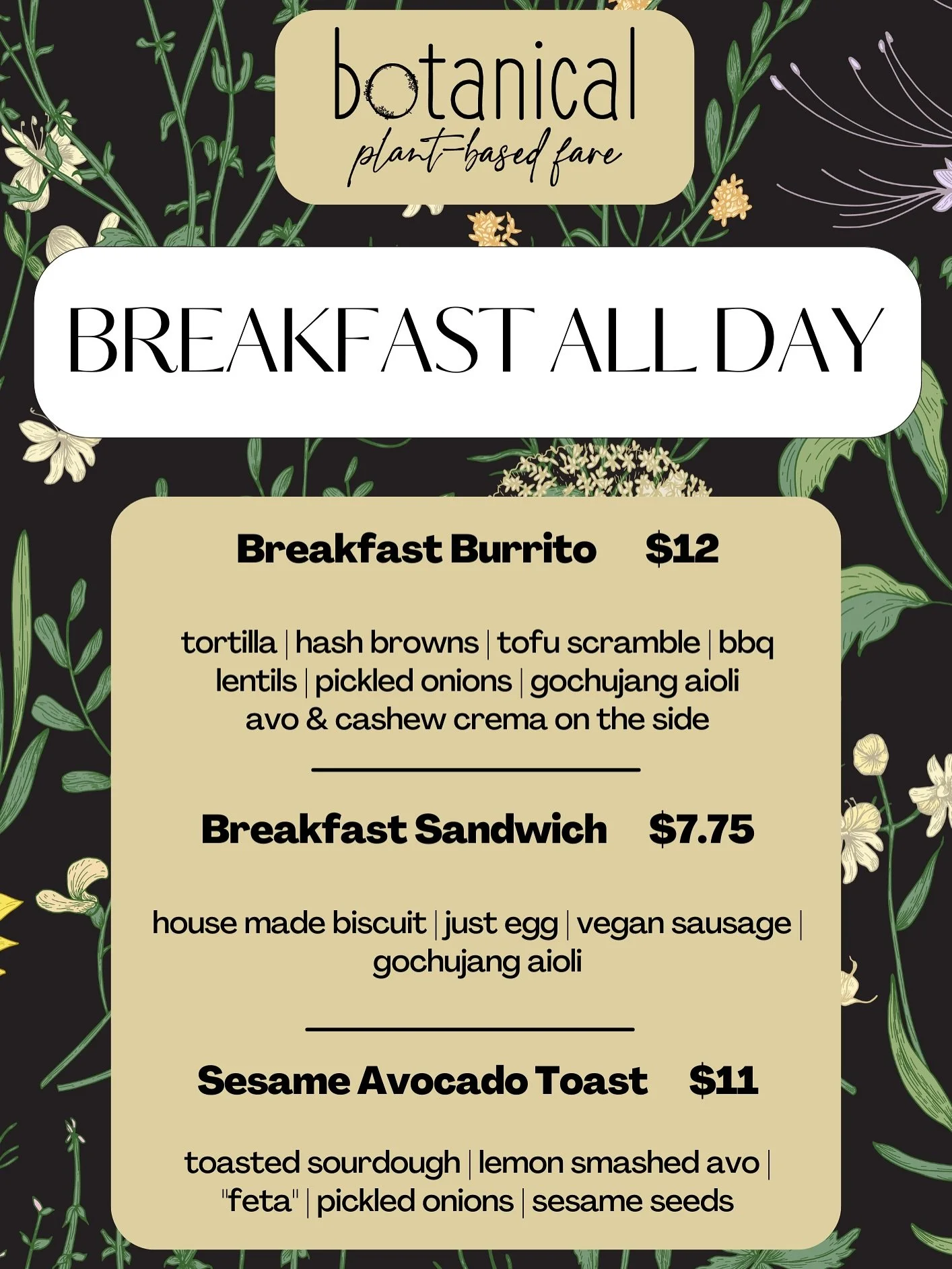 It&rsquo;s breakfast time now! (But it&rsquo;s also breakfast time later, we have breakfast all day)