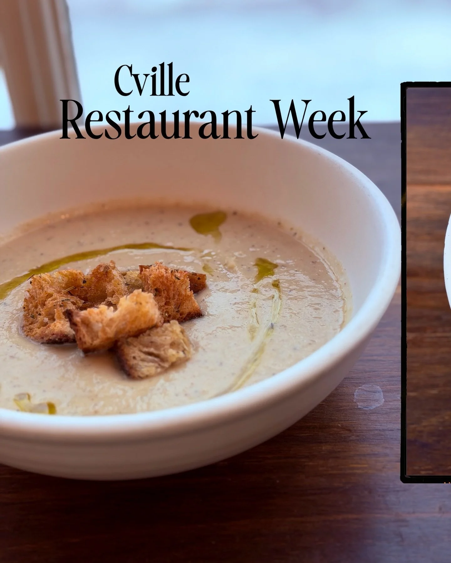 Botan&rsquo;s Cville Restaurant Week menu 🤤 I got to eat allllllll these after taking pictures 📸 can confirm it was the most comforting meal I have had all winter. (And we still have spots left this week, just call 📞)

Amazing desserts (last two s