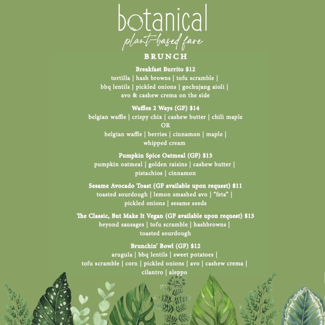 New brunch menu // swipe for brunch appreciation 🥳