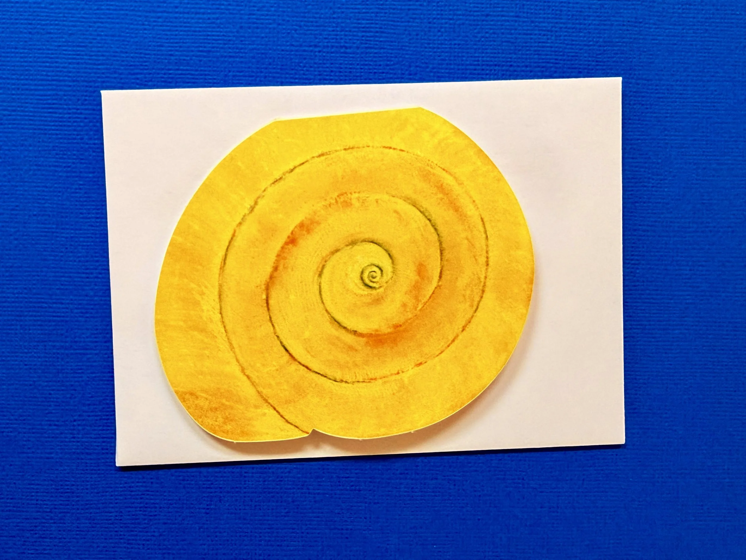 Periwinkle Shell Die-Cut Greeting Card