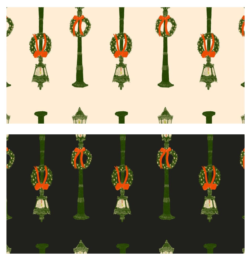 Festive Street Lamps